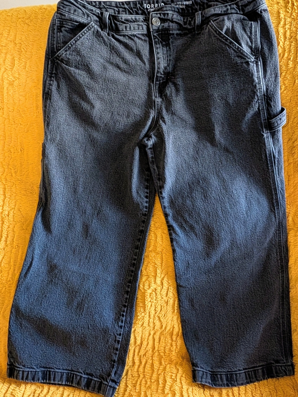 Torrid Black Relaxed Fit Carpenter Jeans for Women